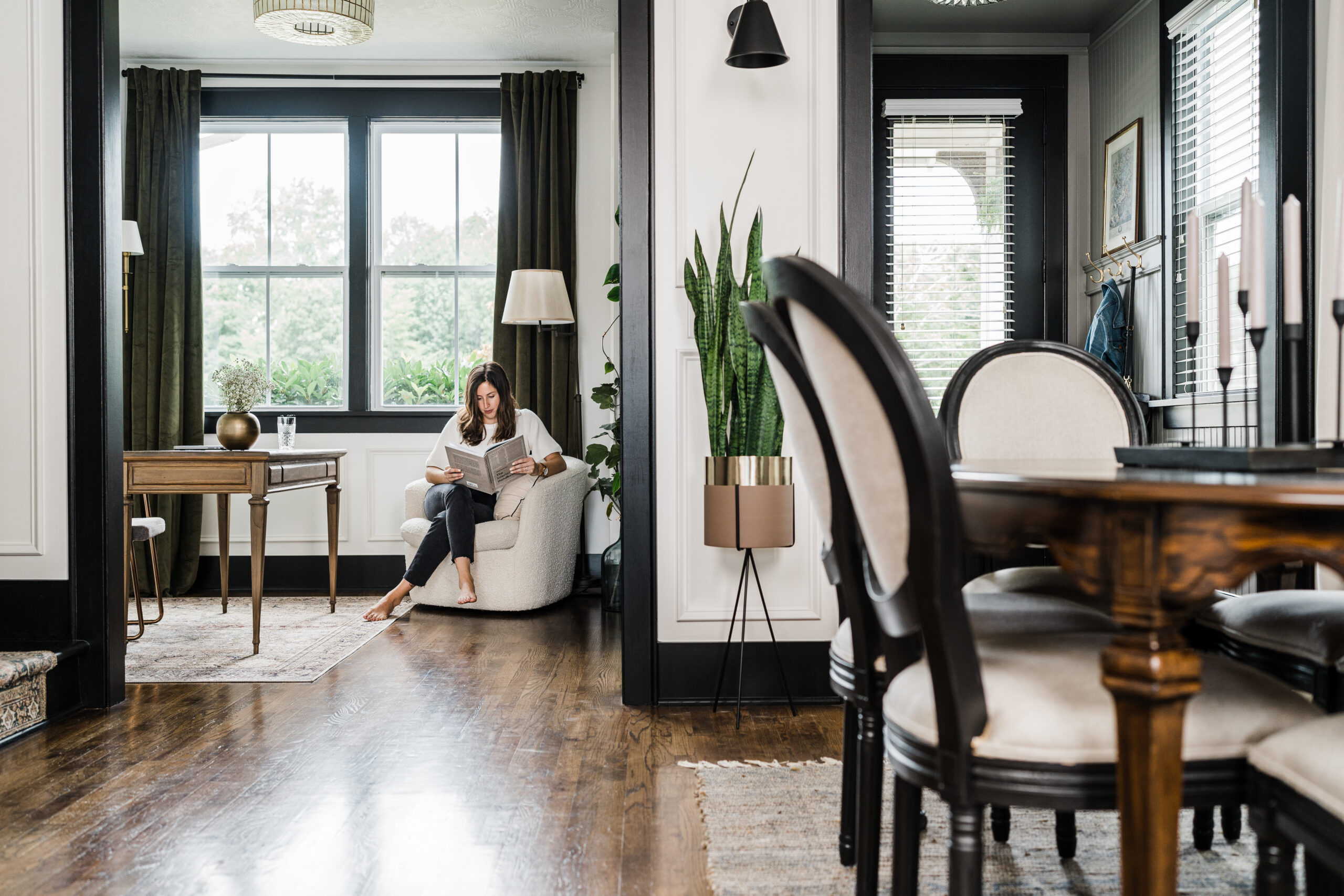 black trim in house