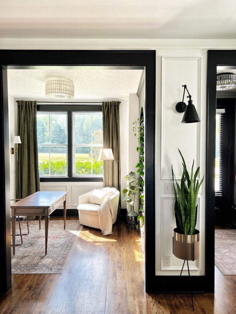 black contrast trim interior