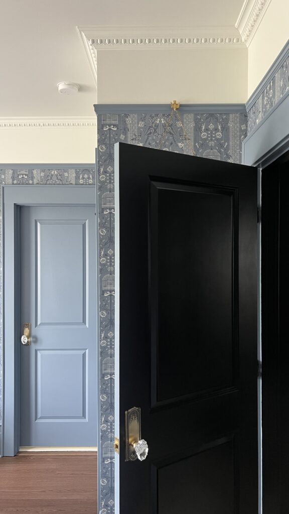 black interior doors